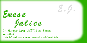 emese jalics business card